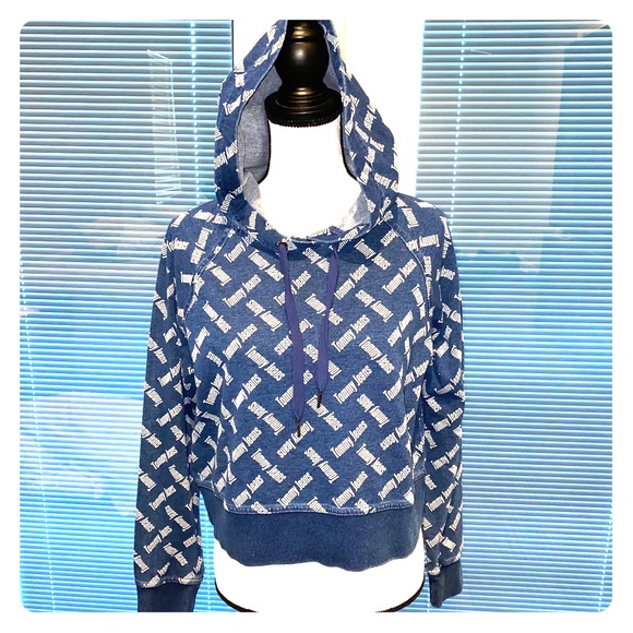 Tommy Jeans All over logo Cropped Sweater XS - Picture 4 of 8